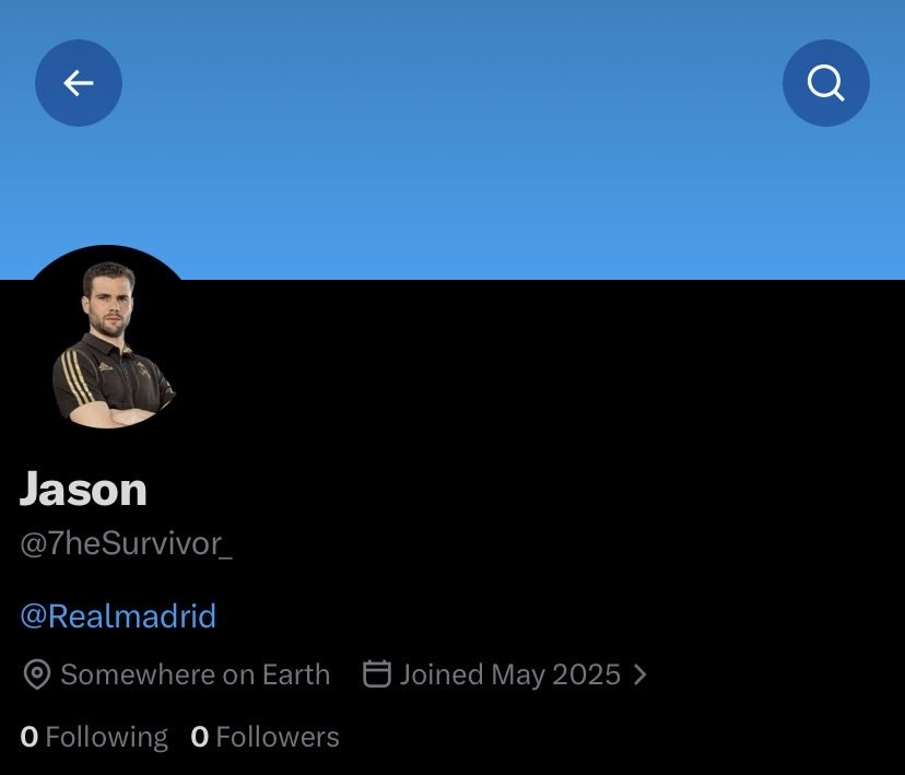 Survived5x's tweet photo. Real Madrid fans, Old Account got packed at 162. Wasn’t mainstream but a known account and Comp maker followed by @NoodleHairCR7, @Asensii20, @FreddyLA7, @andruchk and other big Madrid accounts. Let’s build back the motion guys Follow for more original Madrid tweets please guys. https://t.co/yroe6oEsKi