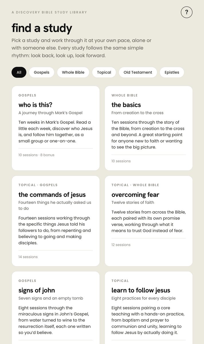 problogger's tweet photo. I’m working on a site that has DBS (Discovery Bible Study Method) studies for churches and individuals to use, but I can’t think of a name for the site (and then the logo to use). Any ideas? https://t.co/aGh8ZxHv3R