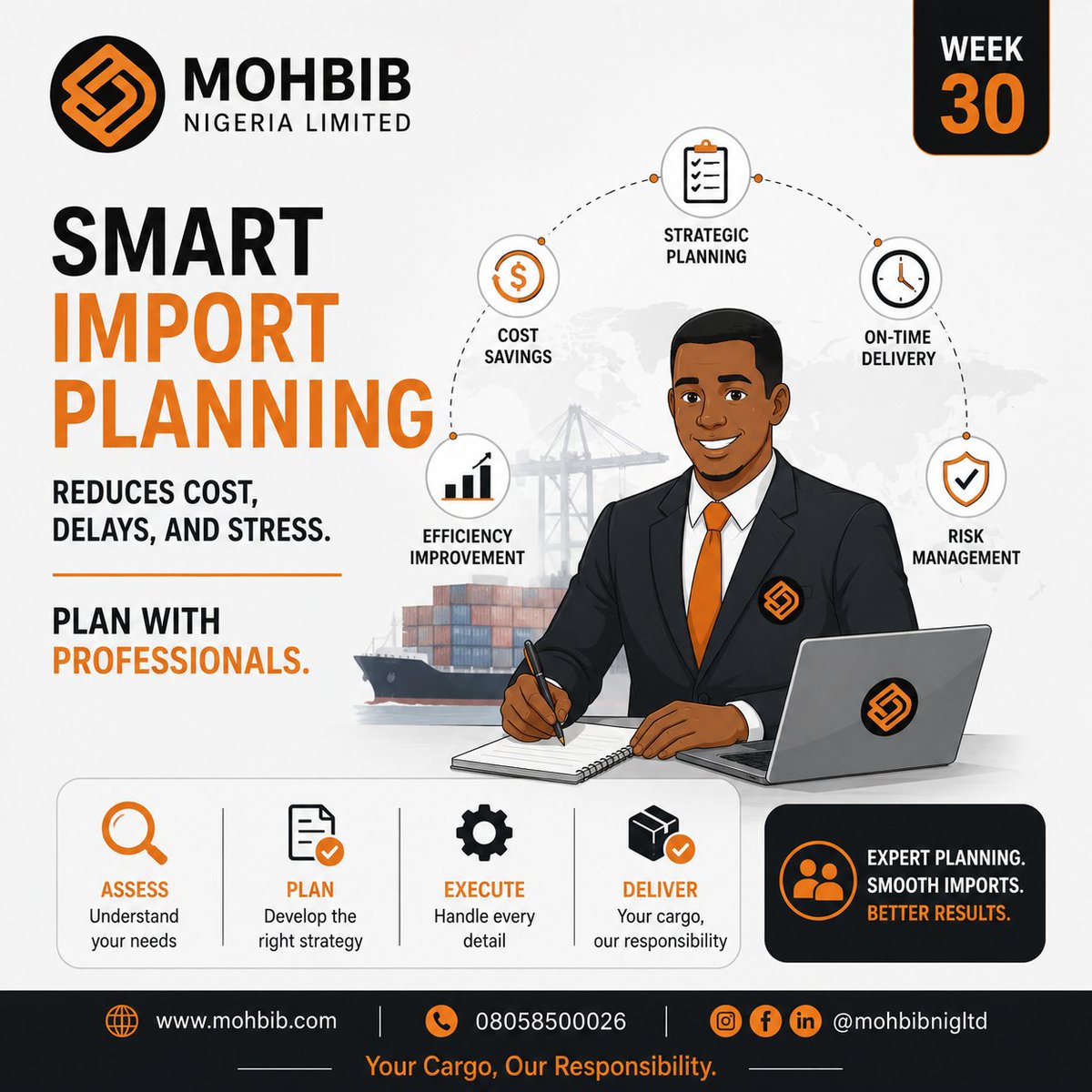 mohd_O's tweet photo. WEEK 30: Smart import planning reduces cost, delays, and stress.
Plan with professionals.
#ImportStrategy #LogisticsPlanning https://t.co/MfpHHe5EFZ