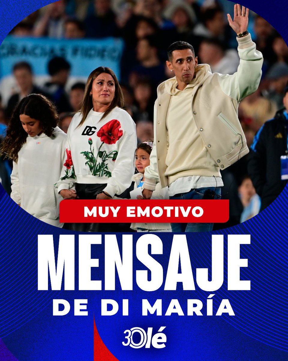 DiarioOle's tweet photo. ✍️🥺El muy emotivo mensaje de Ángel Di María tras la final del mundo perdida: "5 FINALES SEGUIDAS, NADIE VA A PODER SACARLES ESO" 💙🤍

"Un país está orgulloso de ustedes. Un país estuvo unido otra vez gracias al amor y los huevos que le pusieron a este Mundial"

"Son historia, son leyendas y eso nadie va a poder quitárselos. La mejor selección de toda la historia de nuestro país"

"MUCHAS GRACIAS POR TODO, LOS QUIERO MUCHO"