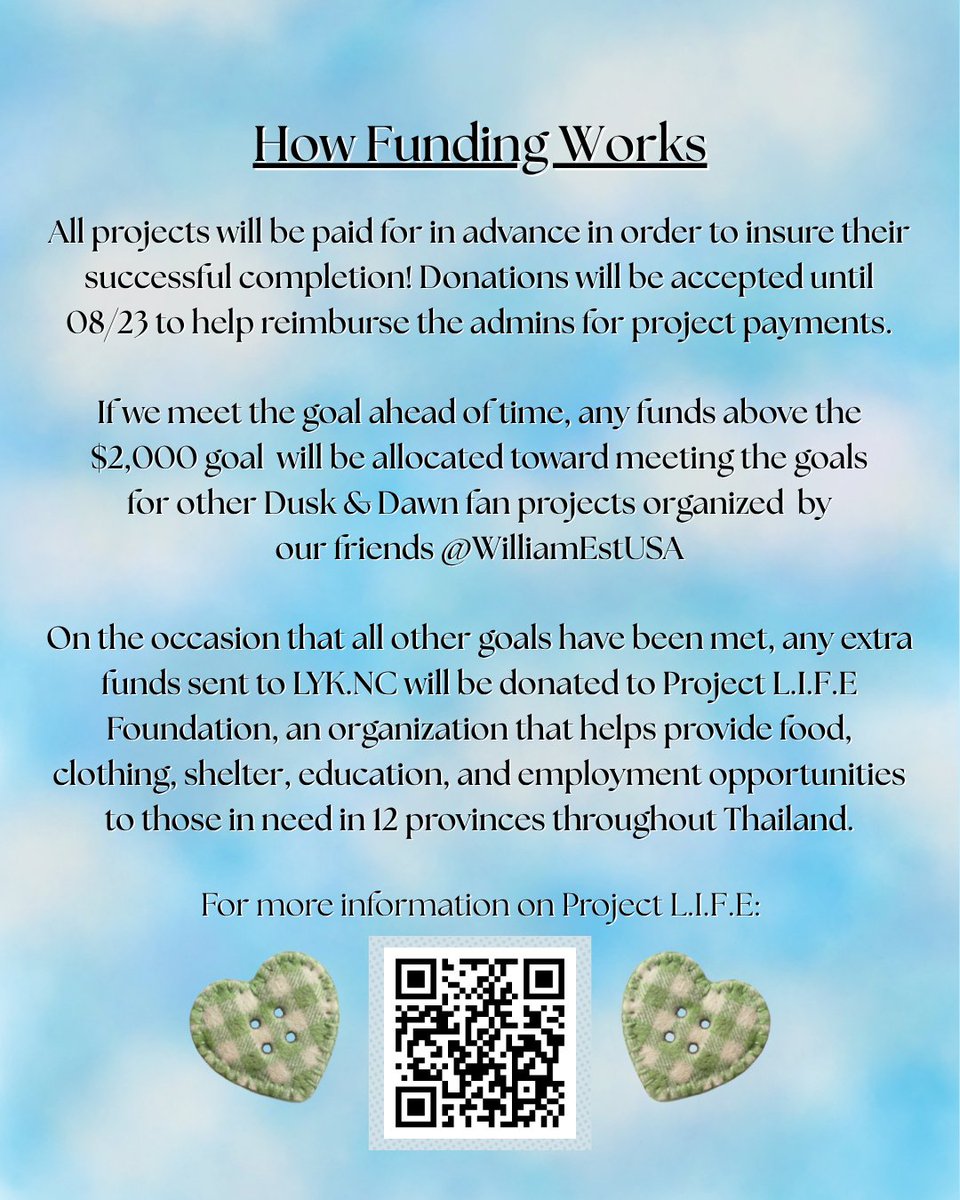 lyknc0705's tweet photo. Update time!! 

Lykyou has been amazing with donations and we are steadily trucking towards our goal!

We can’t wait to see all of this in action during tour!

#lykn #lyknconcert #lykyou #thameposeries #thaibl https://t.co/INzN01tPKU