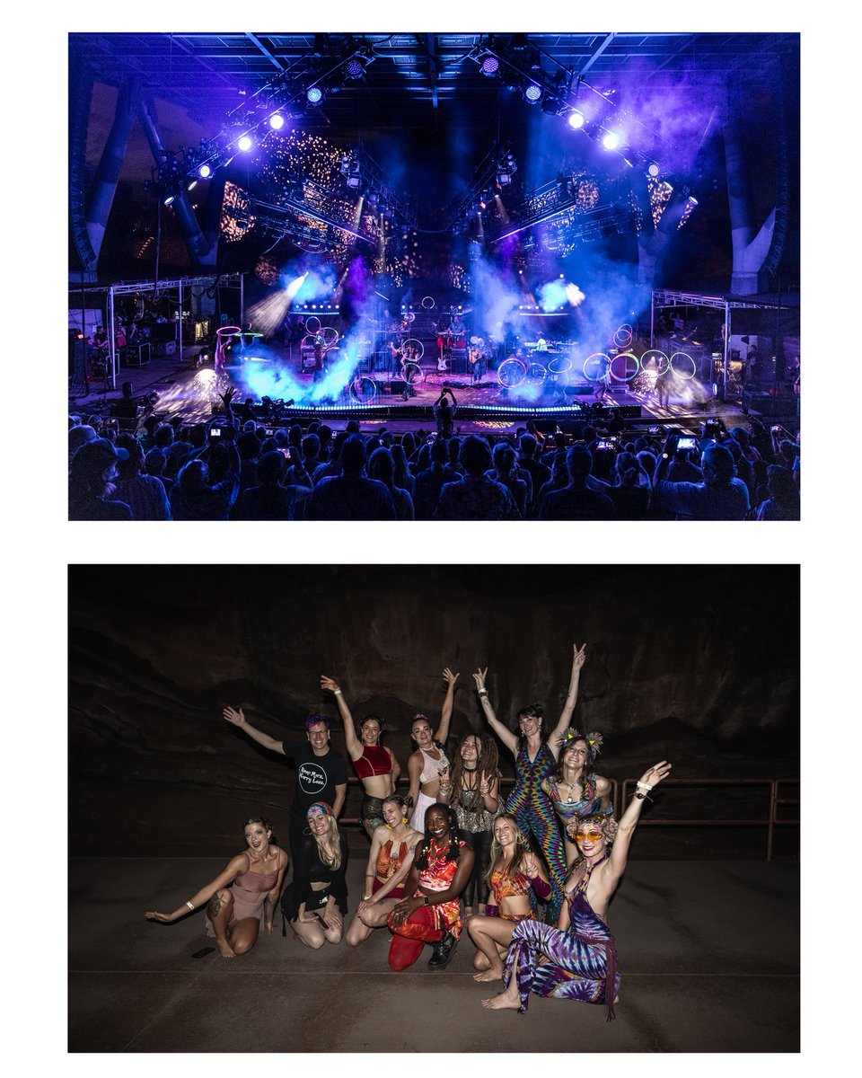 SCI_Official's tweet photo. Was that a dream? Living Room Set. A Hula Hoop Extravaganza. An entire sold out @RedRocksCO crowd singing “Another Brick in the Wall” just before midnight to close out a marathon three-set show. Honored to call Red Rocks our hometown venue. Thank you all 🙏 https://t.co/82lE1ULPAd