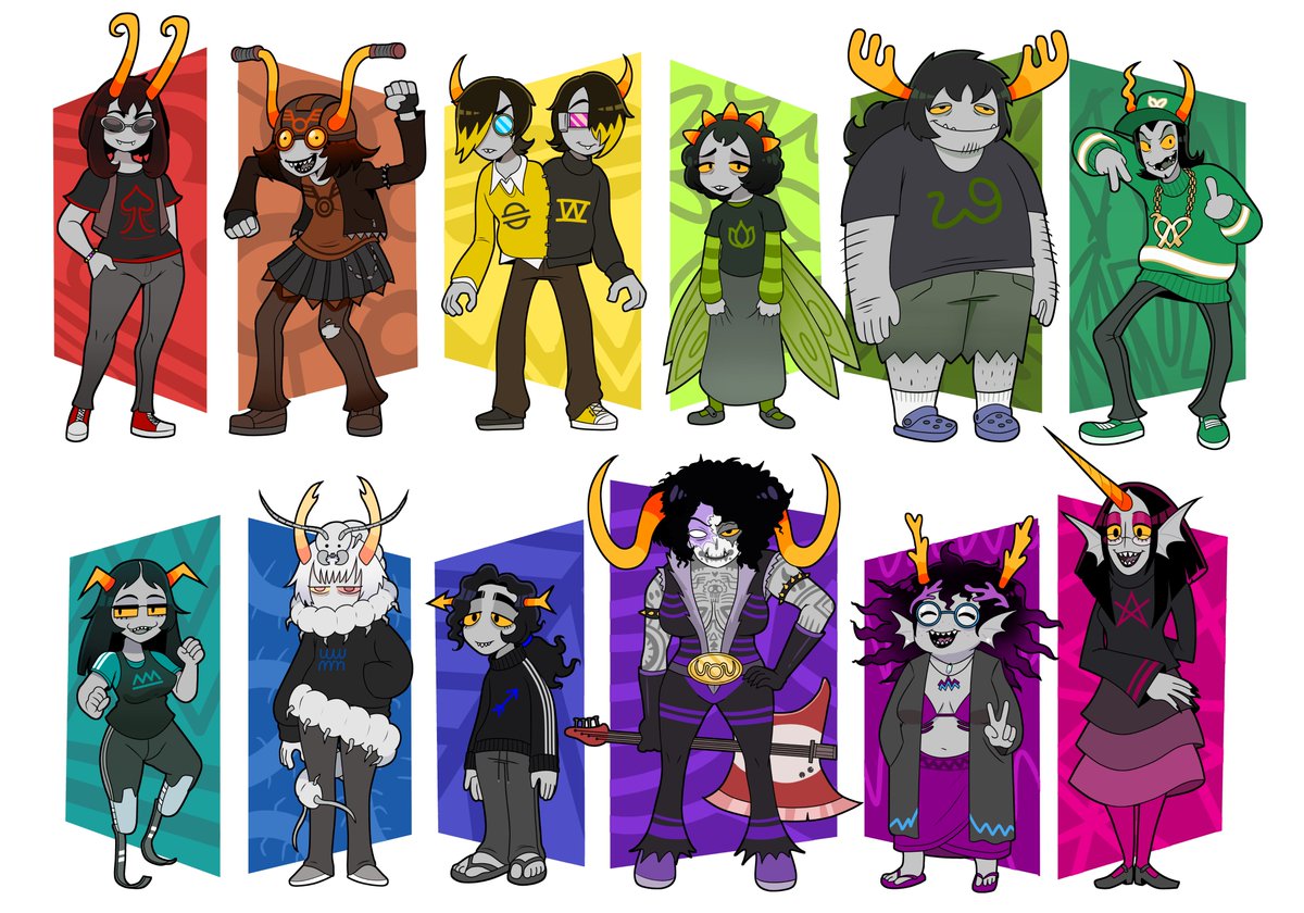 AndreolaMuller's tweet photo. All my trolls! (+character cards for each) https://t.co/gja5MW3oqF