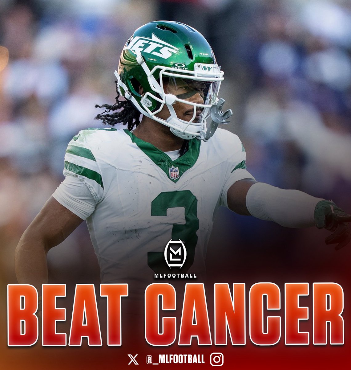 MLFootball's tweet photo. HEARTWARMING: #Panthers WR John Metchie III BEAT CANCER after being diagnosed with leukemia during his rookie season.

The former 2nd-round pick by the #Texans missed his entire rookie year after being placed on the NFI list and was joy sure if he would ever play football again.

“I was blessed and very grateful to have one of the most curable forms of cancer.”

After also tearing his ACL in college, Metchie has battled all the way back to become a reliable #NFL wide receiver.

🙌🙌🙌