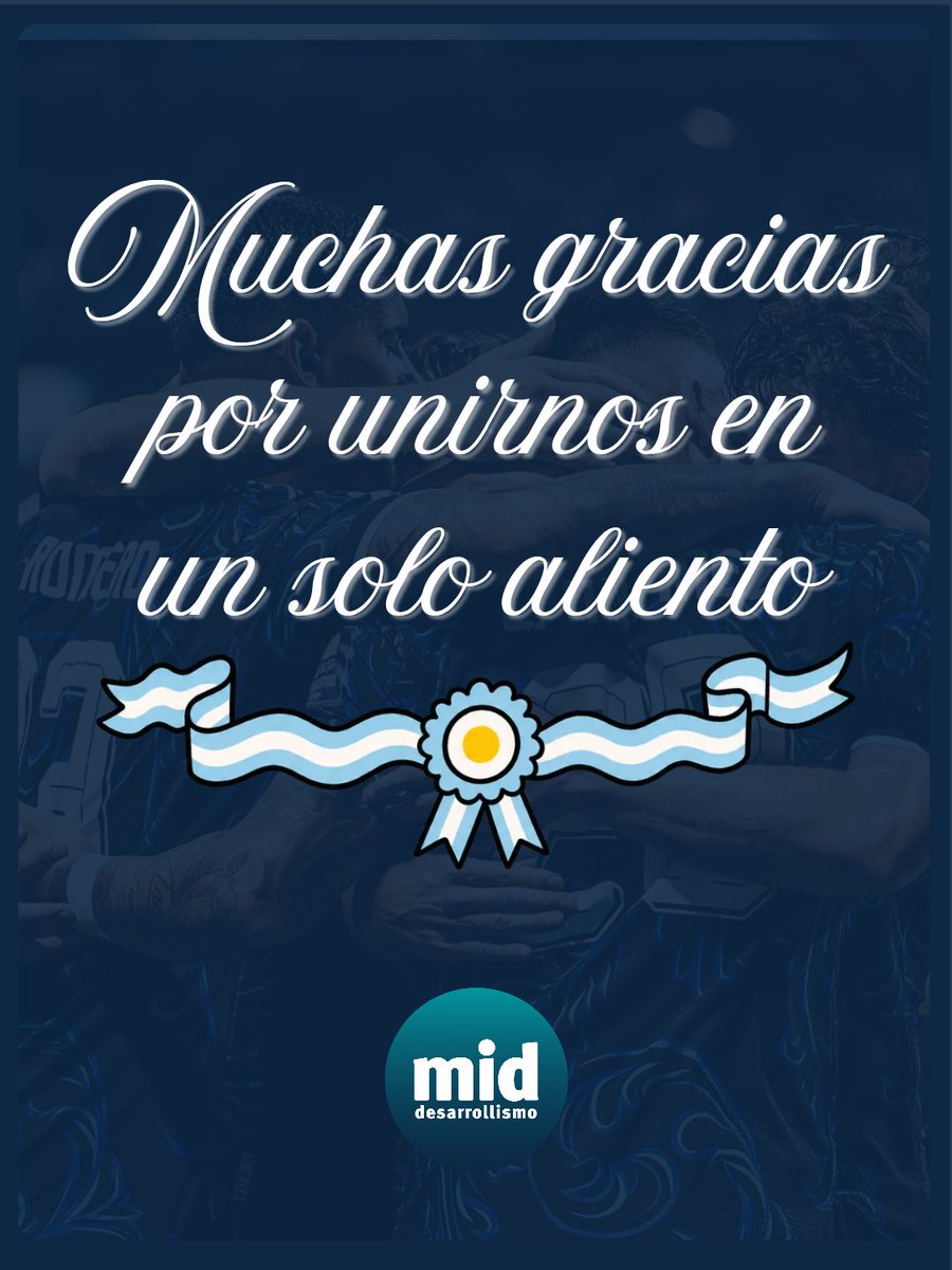 MID_nacional's tweet photo. Gracias por dejar todo, hasta lo último. Festejamos, celebramos, y hoy, en la mas difícil, estamos con ustedes, el grupo que tantas sonrisas y alegrías nos dio. 

Gracias Selección 🇦🇷 https://t.co/sgjX37mEdW