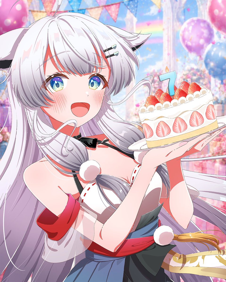 irohasuzuri's tweet photo. 🎂誕生日＆活動７周年🌈

また今日を迎えられたのは、いつも応援してくれるみんなのおかげです。本当にありがとう。

誕生日プレゼントに…🔁RP・❤️いいねでお祝いしてもらえたら嬉しいです！
「おめでとう！」ももらえたらうれしいですっ

今歳も思い出いっぱい作ろうね。
#おはようVTuber https://t.co/oOGwIZxlK5