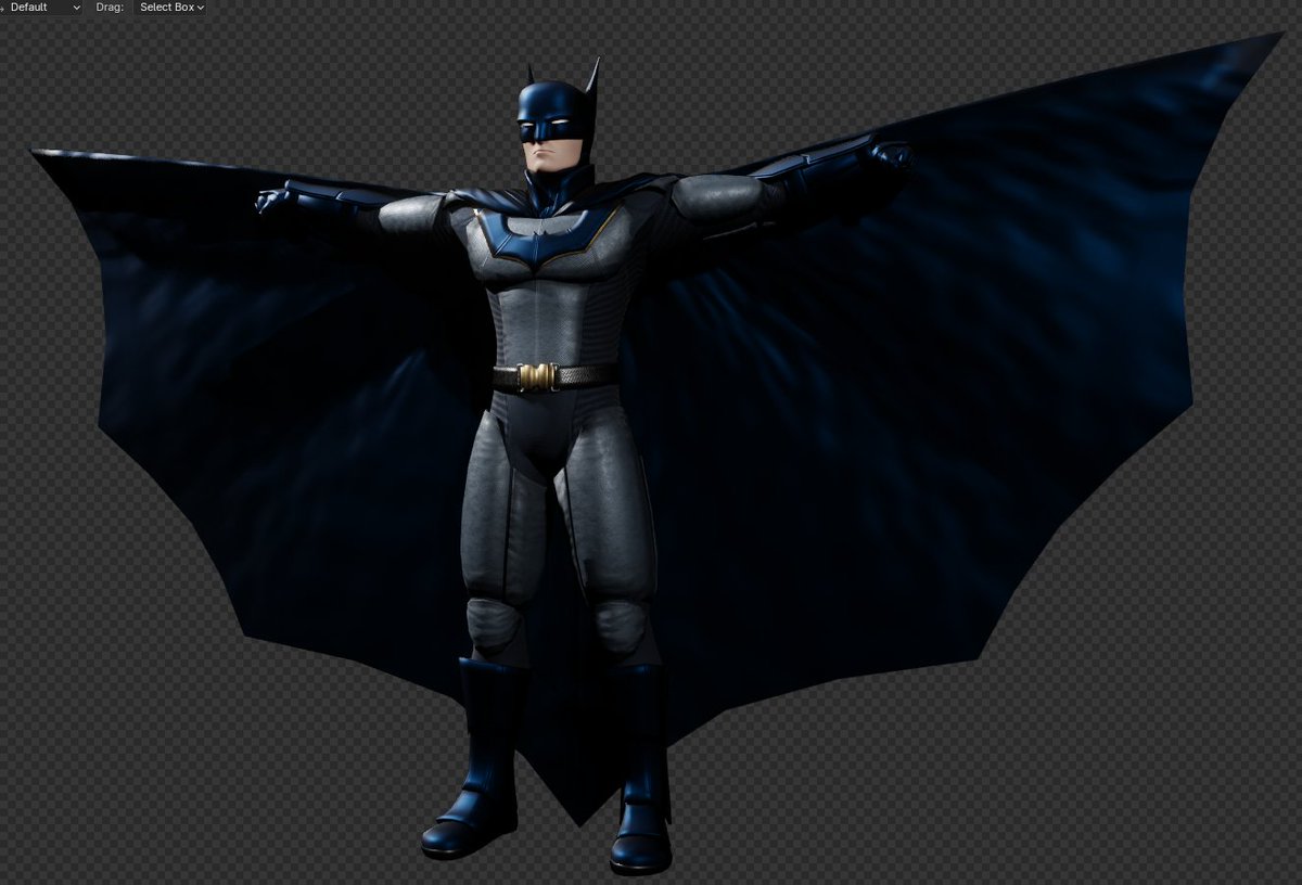 LuccaBitN's tweet photo. I added more spikes to the tip of his cape and made him bluer, but I'm still too lazy to finish his belt. https://t.co/dvO2pMy384