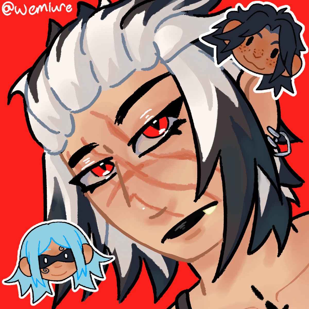 wemlure's tweet photo. I FORGOT THE SCARS, SO REPOST 😭
#maskeddeuce #portgasdace #onepieceoc #yumeship https://t.co/a21G0prPgz