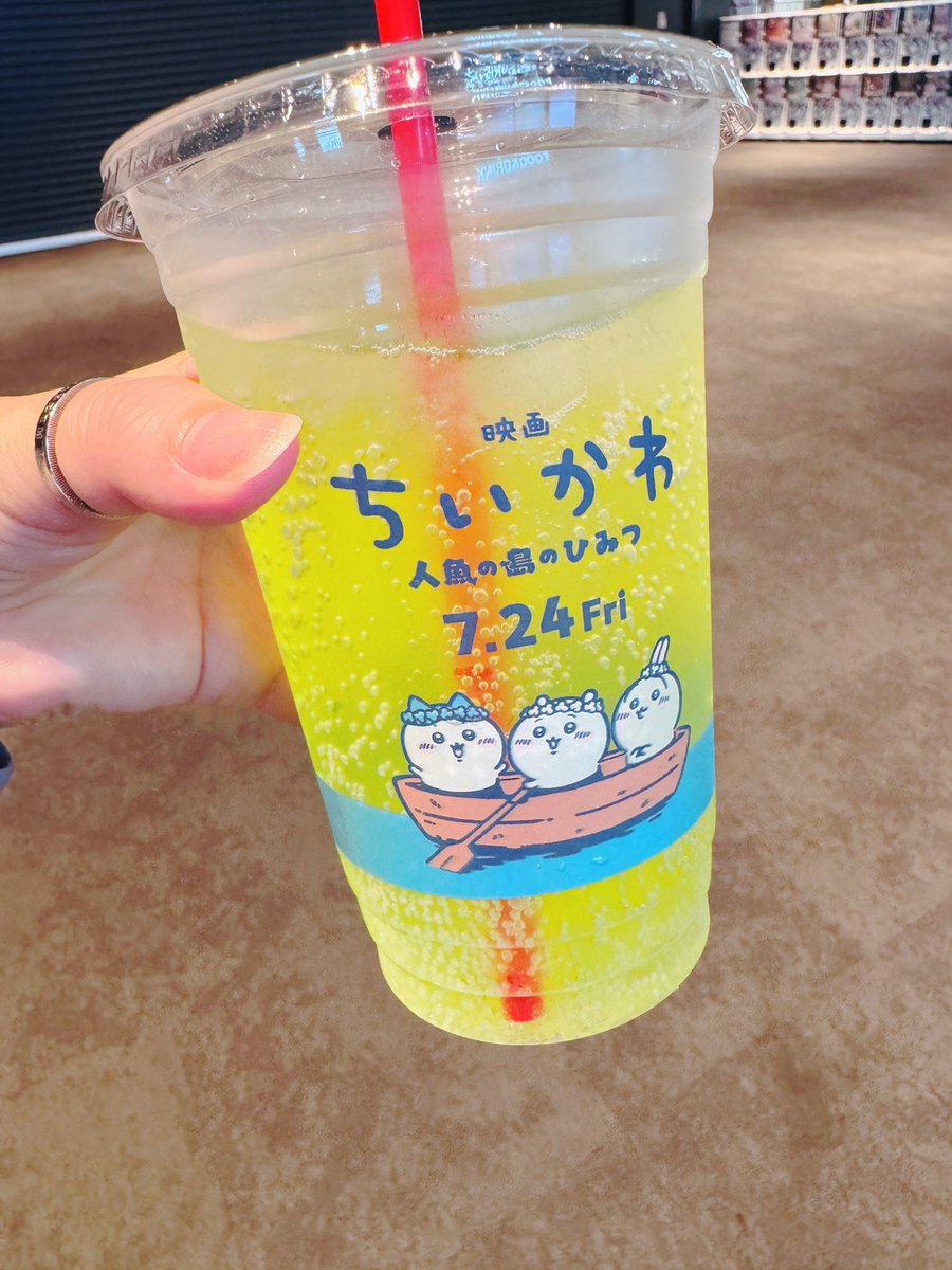 6g_ma's tweet photo. トイストーリー観にきた.ᐟ.ᐟ
ドリンクちいかわで可愛い🤍 https://t.co/c35Du622mi