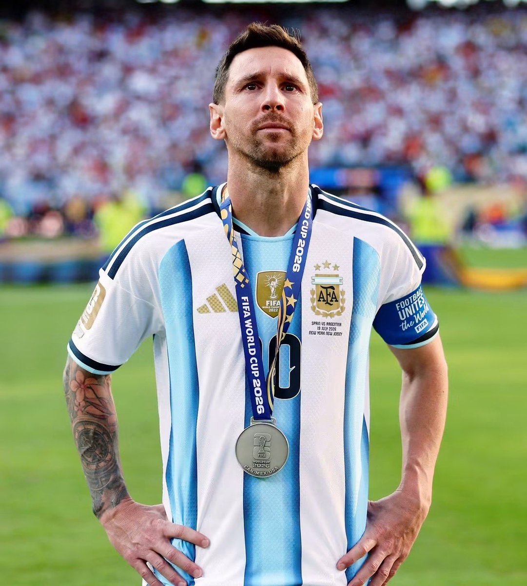 appiecule's tweet photo. Lionel Messi leaves the FIFA World Cup forever as the tournament’s greatest legend:

- Most World Cup appearances: 34
-Most goal contributions: 33
- Most assists: 12
- Most goals scored from outside the box: 6
- Most goal contributions in the knockout stages: 17
- Most successful dribbles in World Cup history: 140
- Joint-most direct free-kick goals: 2
- Most Man of the Match awards: 15
- Most World Cup Golden Ball awards: 2
- Most Man of the Match awards in a single tournament: 5
- The only player to score in every stage of a single World Cup
- The only captain to lead his nation to 3 World Cup finals
- The oldest player to both score and assist in the knockout stages
- The oldest player to appear in a World Cup final

Goodbye, King of the World Cup. 🥹🏆

We’ll love you forever, Leo. 🩵🤍🐐