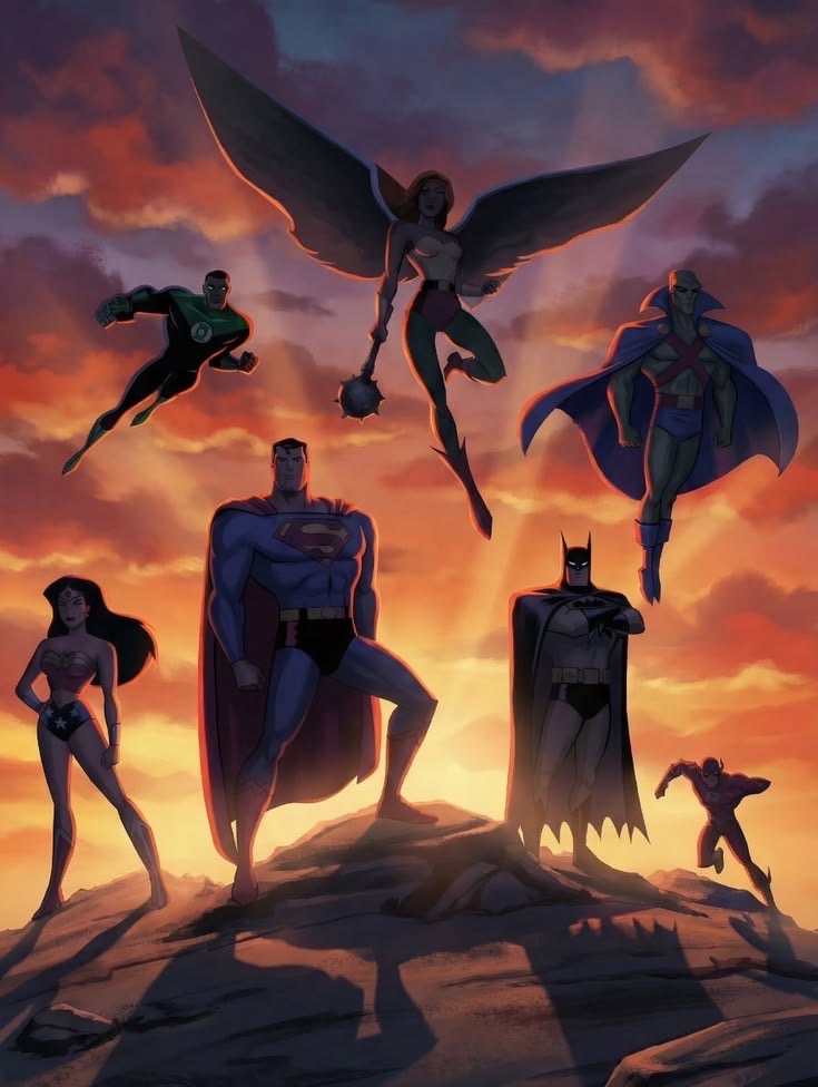 wavebatt's tweet photo. Justice league 
Led by BATMAN https://t.co/JH1xiKDJRF