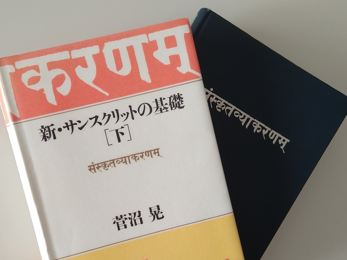 菅沼晃『新・サンスクリットの基礎〔上〕〔下〕』 いい参考書なのだが