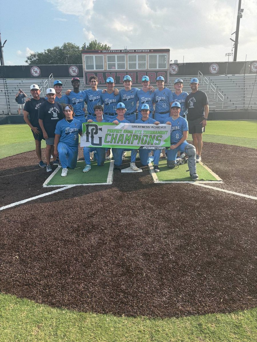 PG_NTX's tweet photo. 2026 16U Texas Championship at DBU

🏆Champions: @DTigerBaseball - Houser (2028)
🥈Finalist: TBT Ballers Oklahoma 
🏅MVP: Will Houser (https://t.co/D4MUrcUIsJ) 7R 5H 2 2B 3B 5RBI 2BB
🏅MVPitcher: Matthew Fuller (https://t.co/KrKW8Evdtp) 3.0IP 2K 1H 0BB 0ER https://t.co/W1mLzmSgYg