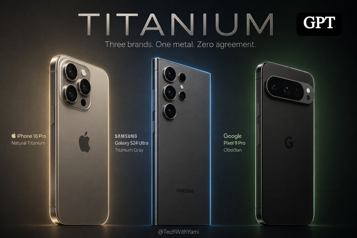 Titanium Smartphone Triptych