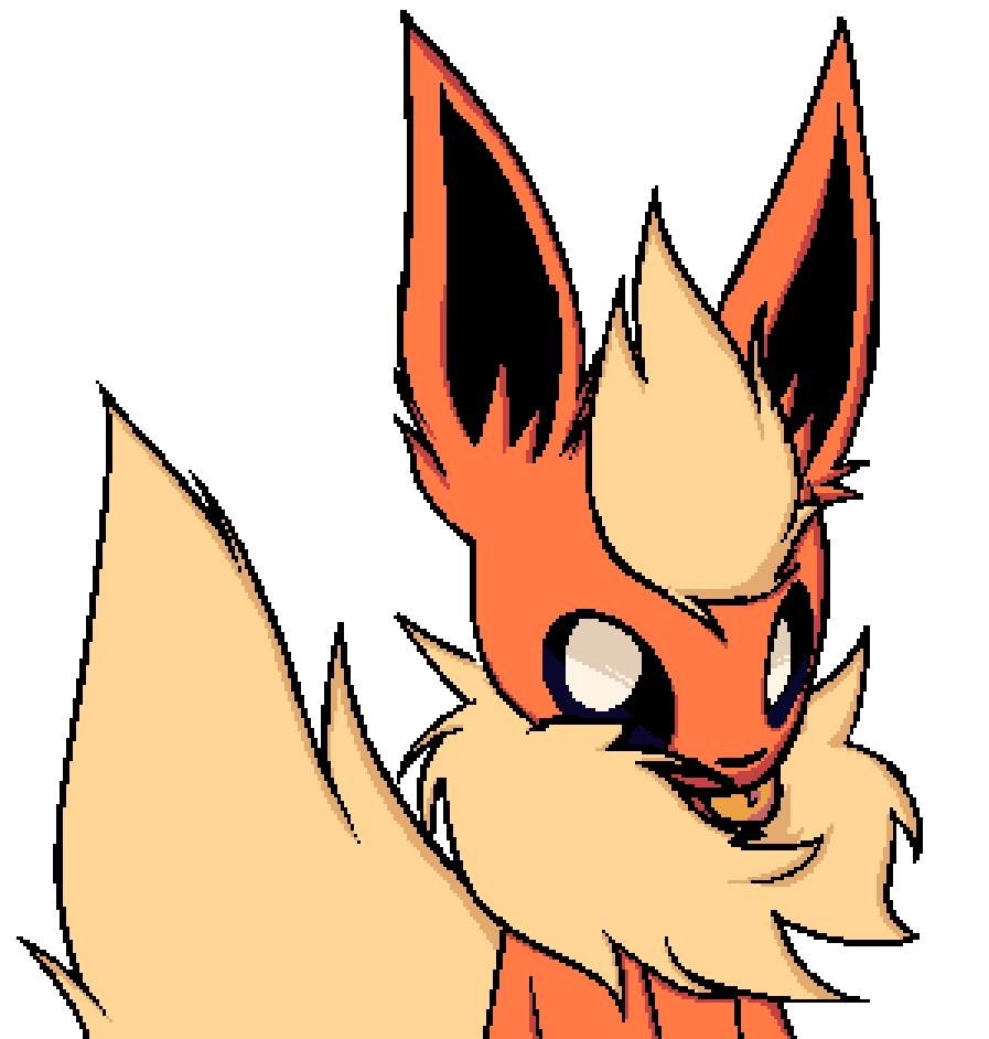 GemOnTW's tweet photo. Flareon Creature Blep https://t.co/vsTp42o1nu
