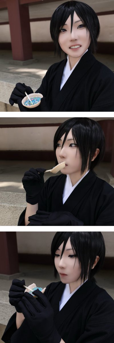 TA_SOnnu's tweet photo. コスプレ/刀剣乱舞
※薬研藤四郎

「大将…この水色の菓子が美味いって本当か？」

ﾓｸﾞﾓｸﾞ

（…美味いな）

📸 @cold_tedium 

 #ココフリ風鈴市 https://t.co/4A19gi2IzY