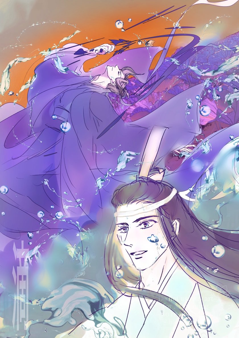 haiironolotus's tweet photo. #曦澄ワンドロワンライ 
開催ありがとうございます

お題「滴」💦
曦澄ざく https://t.co/FpsDh6x2lm