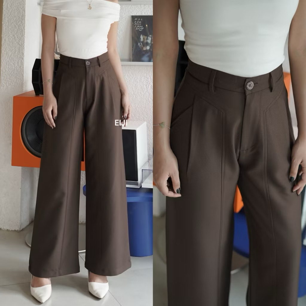 galaxieyyy's tweet photo. Nemu celana highwaist, material tebal premium, anti-kusut dan cocok buat kerja ataupun hang out.😉

Kalo pake celana ini bikin siluet proposional alias ada ilusi kaki panjang hehe. Jahitannya rapi dan detailsnya oke bgt.

Nyaman dipake seharian pastinya 🤩 https://t.co/IJfo2Um5Zo