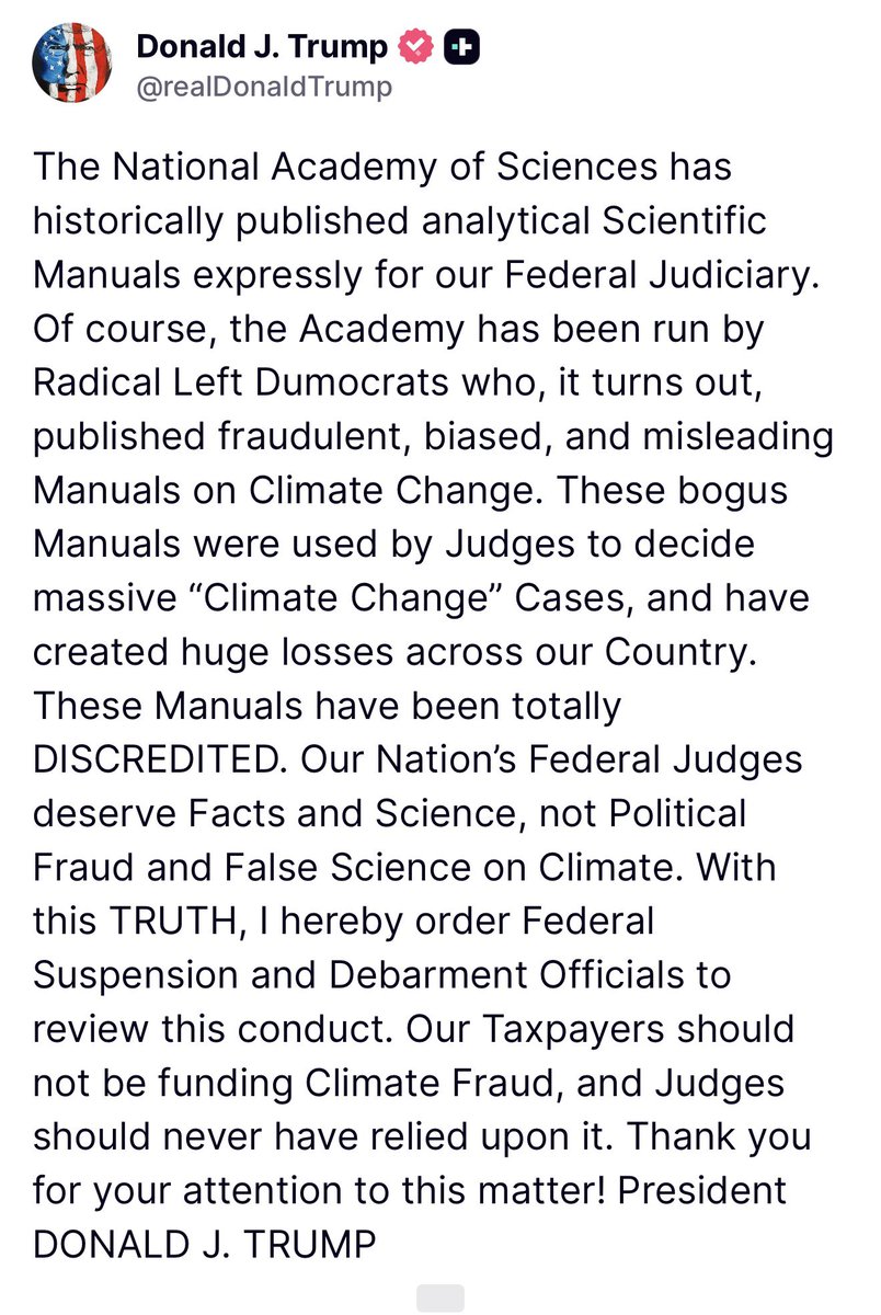 atensnut's tweet photo. 🚨JUST NOW:   PRESIDENT TRUMP on Climate Fraud. https://t.co/YdpwP032Ex