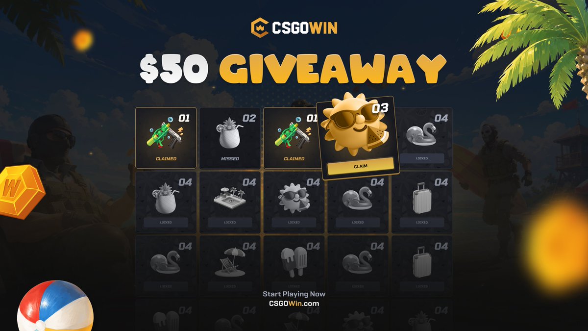 yosoykush's tweet photo. 🪙 500,000 SUMMER SPLASH IS LIVE! 🌴 

🎁 To enter this $50 giveaway:
Follow me &amp; @CSGOWincom 👤
Like, RT &amp; tag a friend below ❤️👇

Ends in 7 days ⏳ https://t.co/USvKWC4QAQ
