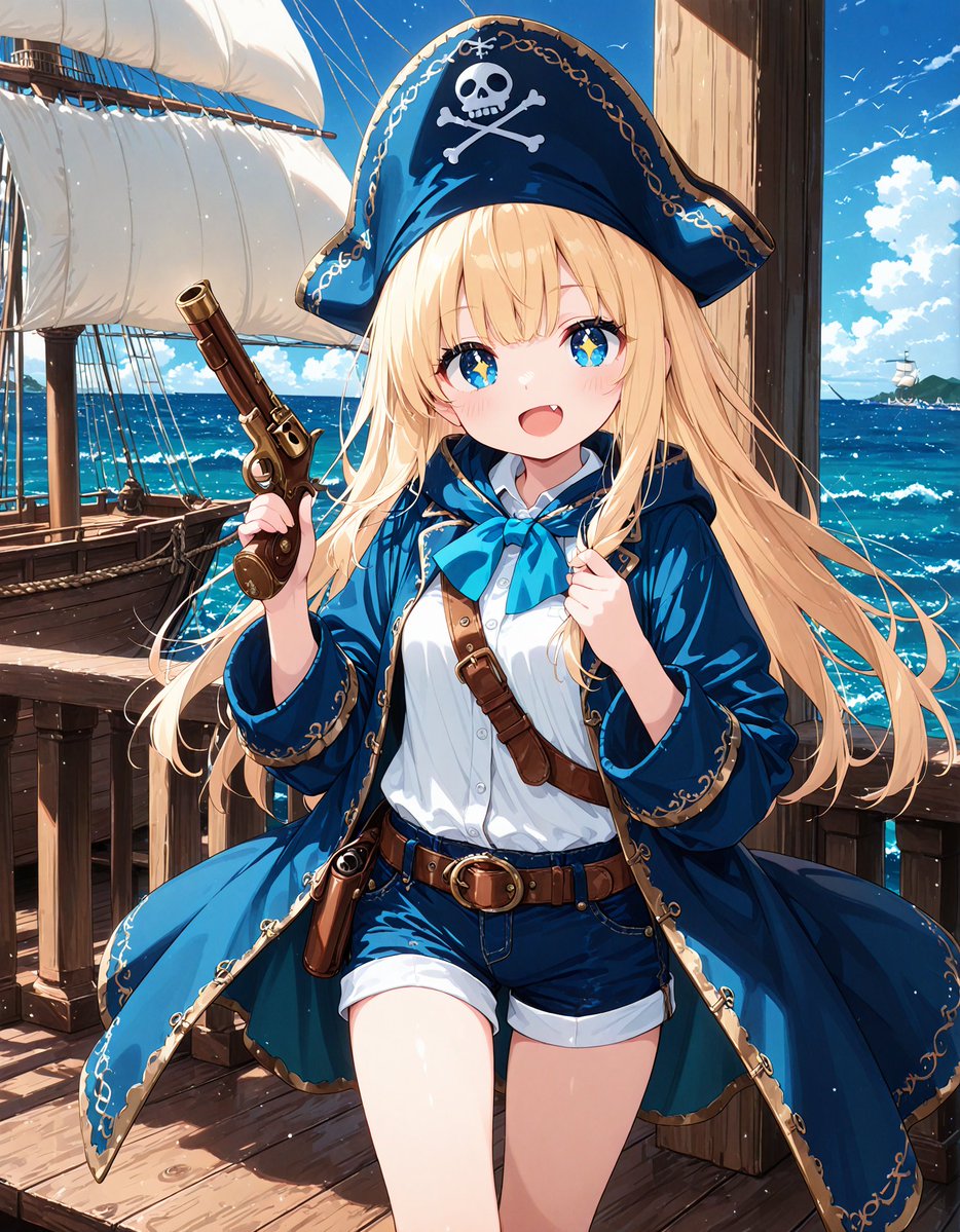 アリス「海の日だから、今日はアリス海賊団の船長になっちゃった