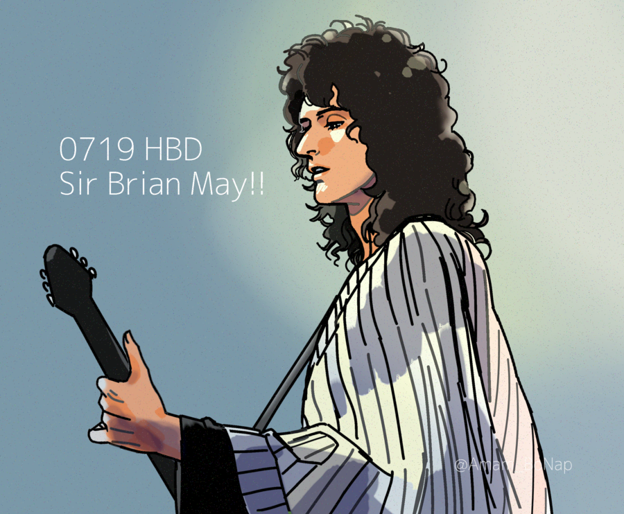 Amam_BoNap's tweet photo. 遅刻だけどおめでとうございます！！👑👑👑
#HappyBirthdayBrianMay https://t.co/ItllNh7miq