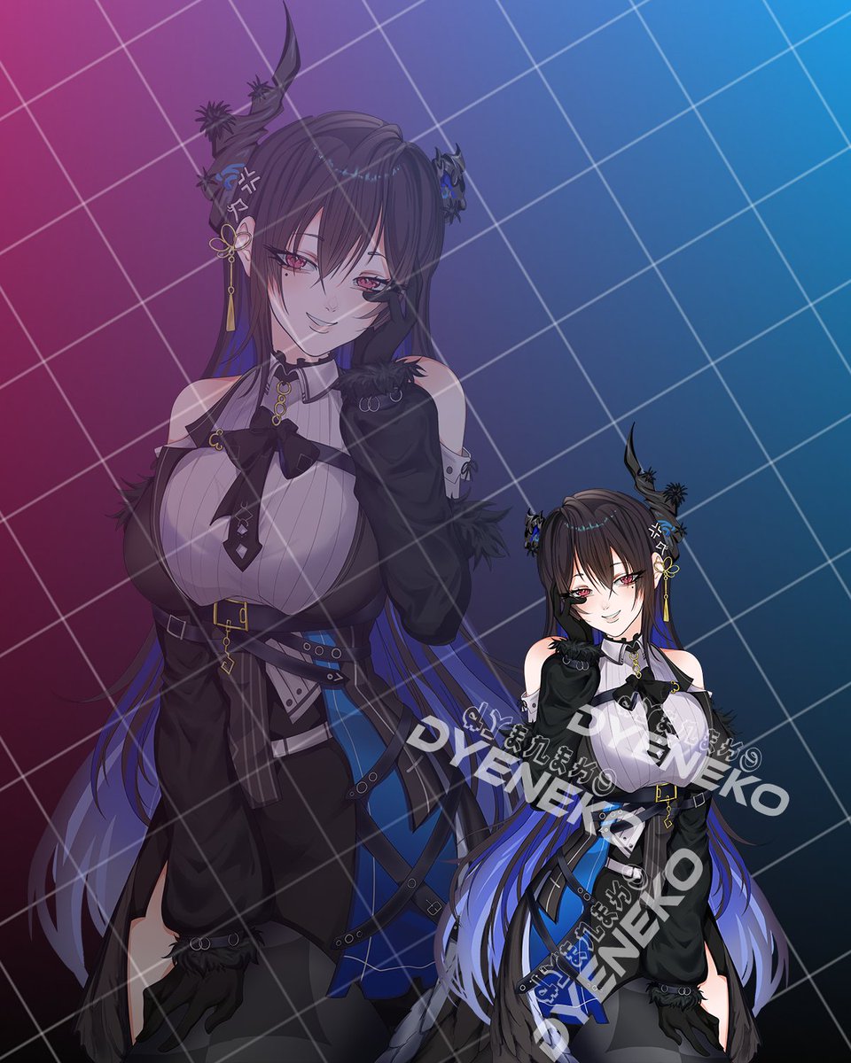 dyeneko's tweet photo. Your demon diva hololive vtuber, Nerissa Ravencroft, has officially been added to the waifu litter! 🐦⬛💙🐾
Available to adopt in her neko and normal outfit form over on our shopify!
Link in bio 💙
#RavenCrafts #vtuber #nerissaravencroft #hololive #hololiveenglish #vtubermerch https://t.co/6Gkg2OMNCB