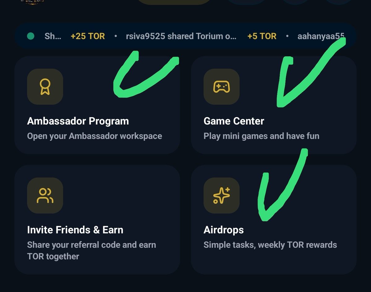 djmllssnHQ's tweet photo. 💛 In Torium, participation is rewarded.
The more you engage with the ecosystem, the more opportunities you unlock.
🎯 Complete tasks. 🪂 Join airdrops. 🏅 Grow through the Ambassador Program. 🎮 Explore the Game Center.
Every action helps you earn more TOR while strengthening the network. Stay active, stay consistent, and make the most of every opportunity.
The rewards are waiting. Let's go! 🚀
#Torium #TOR #ProofOfParticipation #Web3 #Blockchain #Airdrop