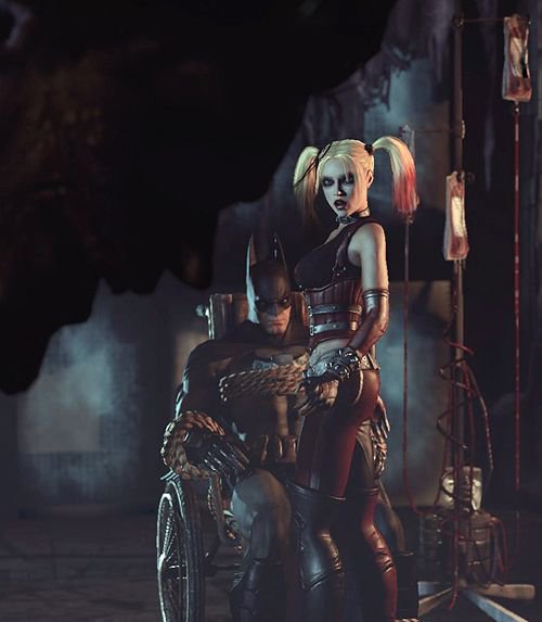 DCPostsArchive's tweet photo. Harley Quinn &amp; Batman from Batman Arkham City https://t.co/BcNwDo0GC0