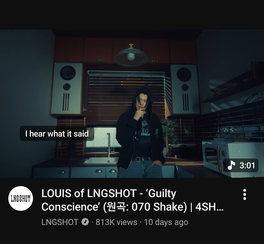 limlouis_idn's tweet photo. Guilty Conscience (원곡: 070 Shake) 4SHOCOVER by #LOUIS of LNGSHOT has reached 813k views on Youtube. Keep streaming everyone!! 😍🔥

#LNGSHOT #롱샷 #LOUIS #루이
@LNGSHOT4sho https://t.co/jnwW1aL9LU