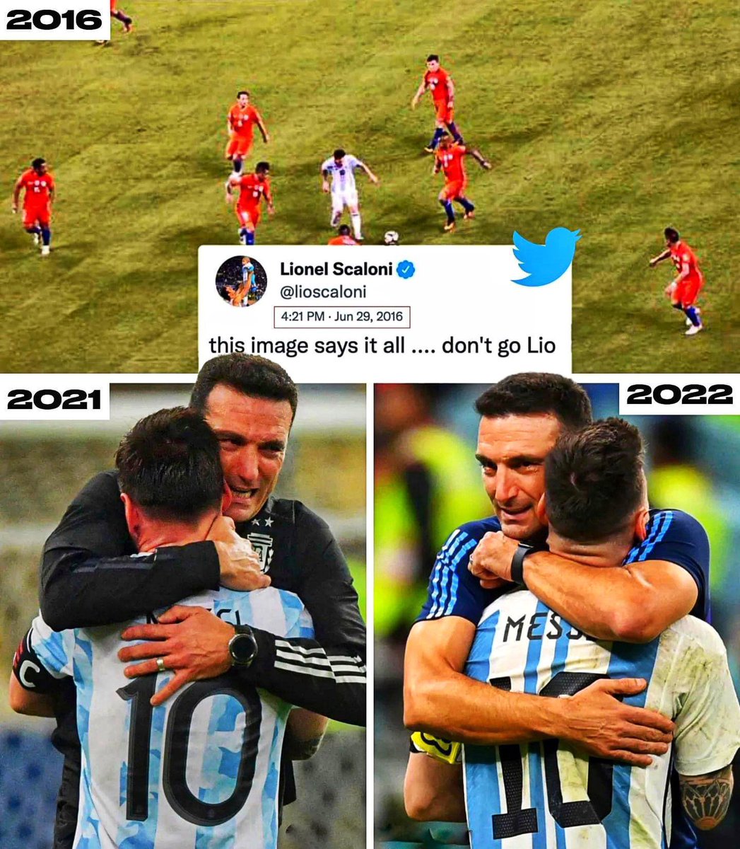 legenieargentin's tweet photo. n’oubliez pas que Scaloni avant qu’il reprenne l’Argentine, il était comme nous.
Il a changé les choses lui-même depuis.
Merci pour tout, quelle aventure https://t.co/ldwM4sFIvz