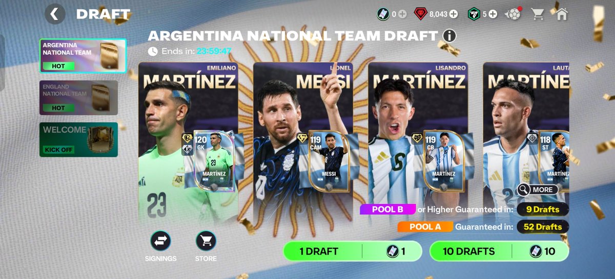 FirstHalfYT's tweet photo. England and Argentina Drafts are available now https://t.co/BKKZrAh5rM