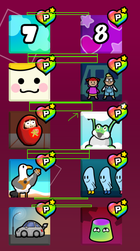 Getlucky12341's tweet photo. The icon for Ribbit Rocket 2 is 1 pixel shorter than it should be https://t.co/DiydRnEikJ