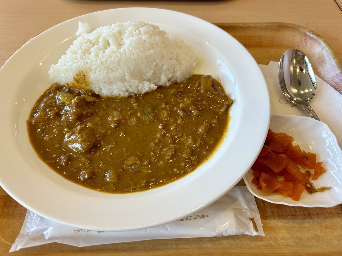 nabe_731010's tweet photo. 空港着いたら腹ごしらえ😋
宮崎で有名なカレーらしい（よくわかってないけど美味しい） https://t.co/3pOYDtQyXX