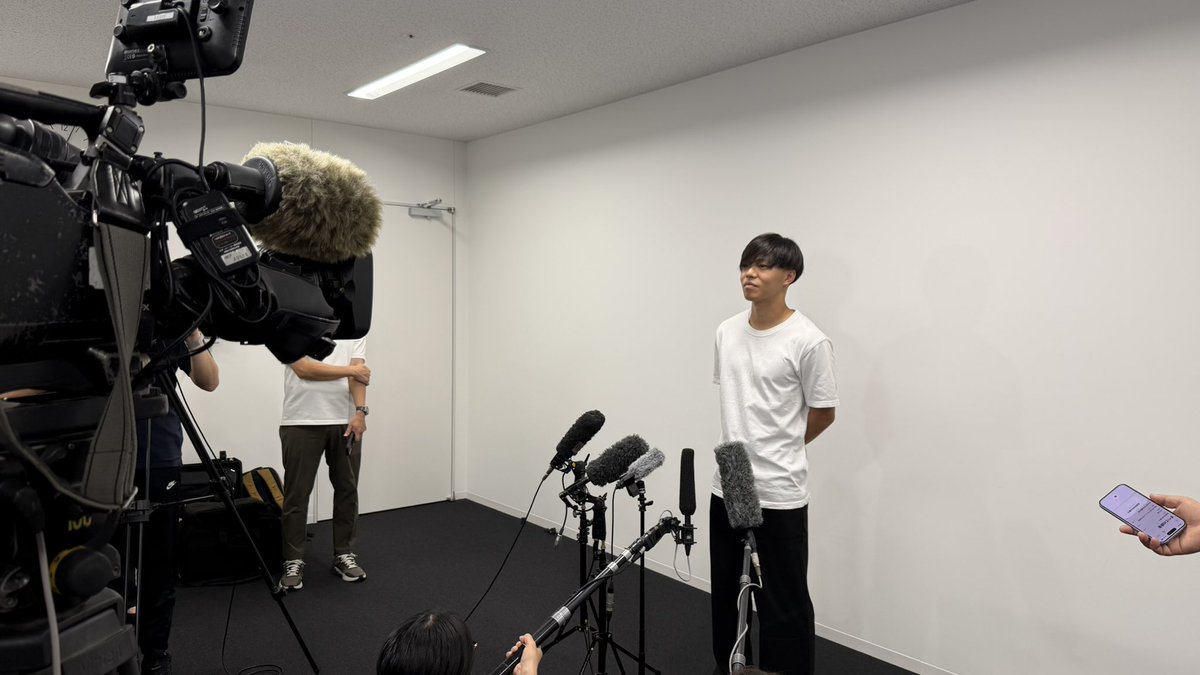 san_spirit's tweet photo. #中村草太 選手が囲み取材で移籍について、広島について語りました∠( 'ω')／➶
#sanfrecce https://t.co/sBhwzPsjcg