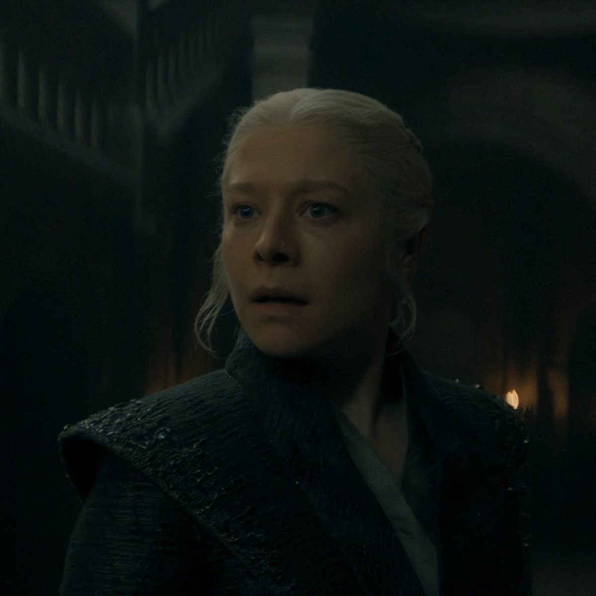 rhaelina's tweet photo. she gave her one look and it was crickets after that oh rhaenyra your aura's unmatched #houseofthedragon https://t.co/fe4NGXTjfv