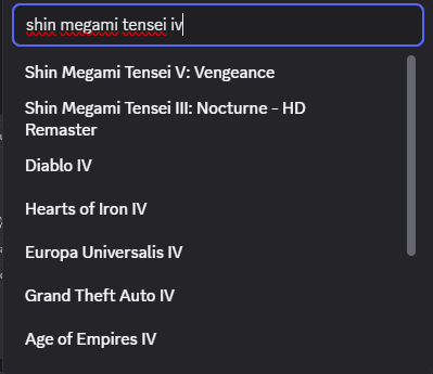 SillyStink1's tweet photo. @discord_support is there a way to add "custom" games to your profile games widget? i mean wanted to add smtiv but it's not available
if not, how can us users suggest which games to add to discord's database? https://t.co/ABoRPkg9ew