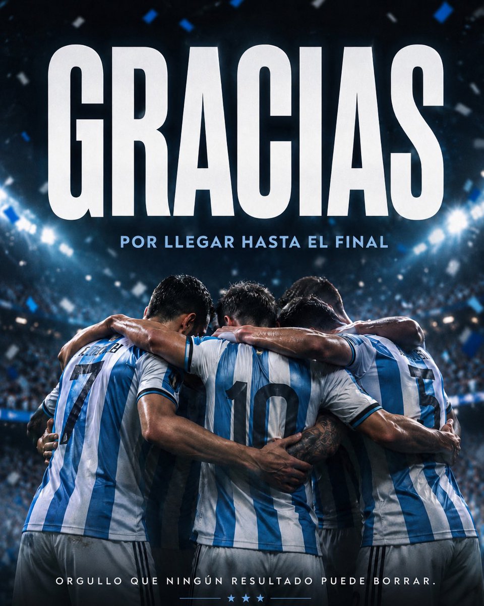 gaby_data's tweet photo. Un solo indicador no cuenta toda la historia. 📈

El orgullo por nuestra Selección ⚽️🇦🇷 no lo define un resultado, nace de cómo afrontó cada desafío: con constancia, entrega y espíritu de equipo hasta el último minuto.

¡Gracias! 

#Liderazgo #Resiliencia #Argentina https://t.co/FUDtAQYB28