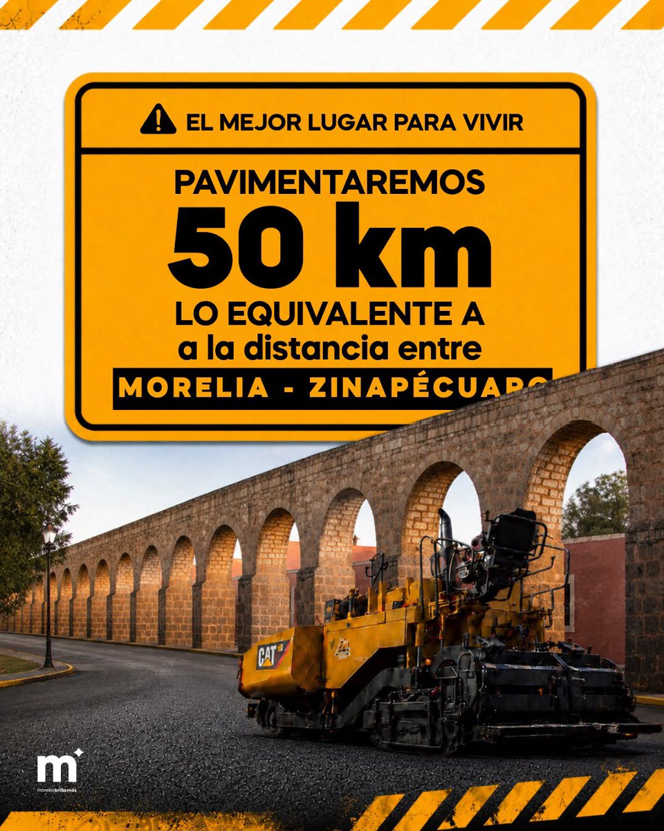 AlfonsoMtz_Mx's tweet photo. 👷‍♂️ Son 50 kilómetros de acciones pensadas para que moverse por Morelia sea cada vez mejor.

#MoreliaBrillaMás ✨ https://t.co/ATNrJn6k5I