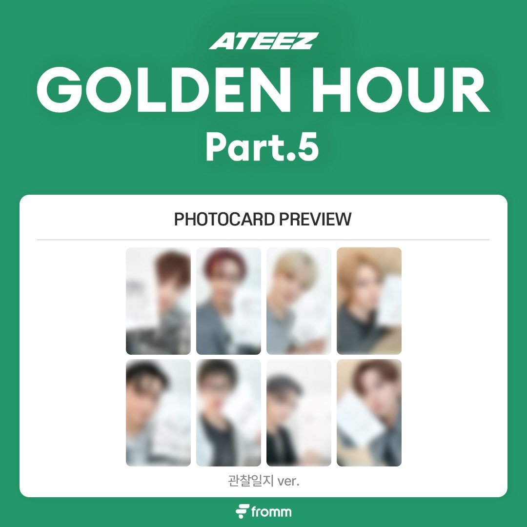 dodoyangdoya's tweet photo. 에이티즈 프롬스토어 미공포 양도
ATEEZ GOLDEN HOUR : Part.5
WTS ATEEZ FROMMSTORE POB PC SET

 Frommstore 관찰일지ver 5.0

poca hongjoong seonghwa yunho yeosang san mingi wooyoung jongho fansign sell 포카 포토카드 양도 bad https://t.co/6jMNO29Svc