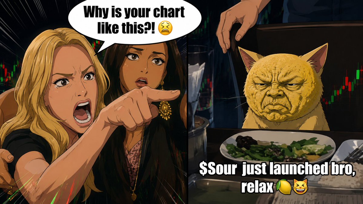 LemonFaceRBH's tweet photo. Why is my chart looking like this?! 😤

$Sour just launched bro... relax 🍋😼

https://t.co/3CycD6kvC6

#Sour #LemonFace #Memecoin @lemondotfun https://t.co/kEb3UVb5Go