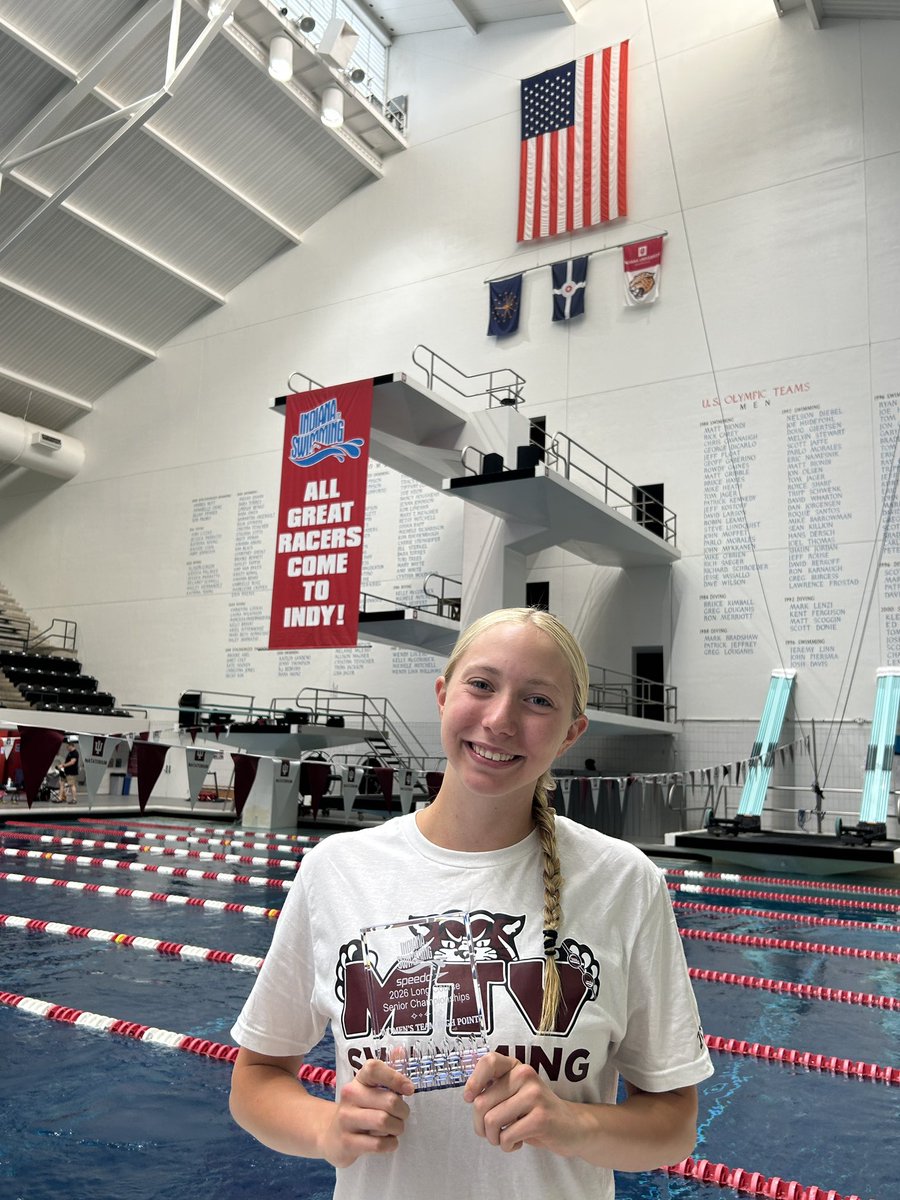 INSwimming's tweet photo. Congratulations to our two Indiana Swimming Long Course Senior Championships High Point Winners, Peyton McDaniel (MTV) &amp; Gavin Coggan (BBSC) on their Great Performances! https://t.co/imalF7g1Qu