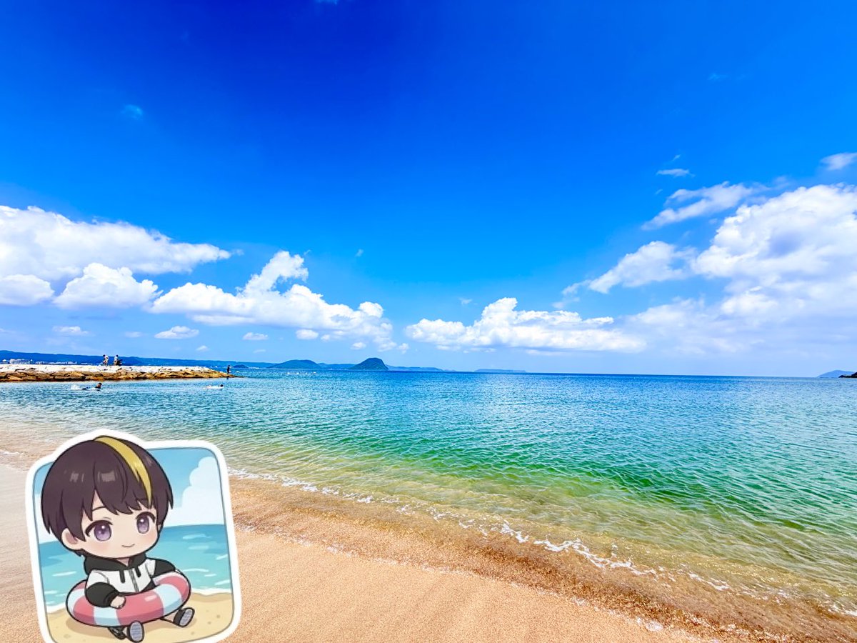take8_jp's tweet photo. 海だー🌊 https://t.co/vHdOOwf1WR