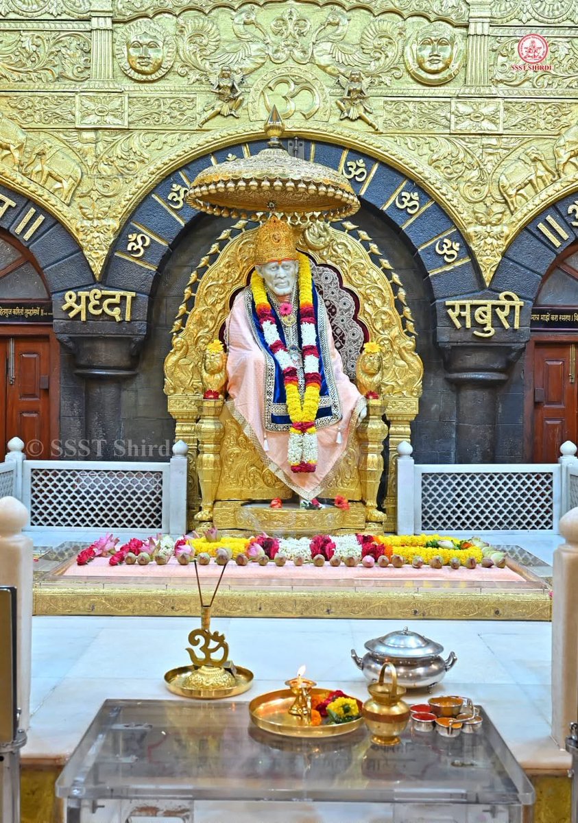 SaiShraddha11's tweet photo. 🙏Shirdi Sai Baba Darshan🙏
🌹Monday 20 July 2026🌹
ANANT KOTI BRAHMAAND NAYAK RAJADHIRAJ YOGIRAJ PARABRAMHA SHRI SATCHIDANAND SADGURU "SHRI SAINATH MAHARAJ KI JAY" 
OM SAI RAM 🙏🙏🙏 https://t.co/sccjef5YBY