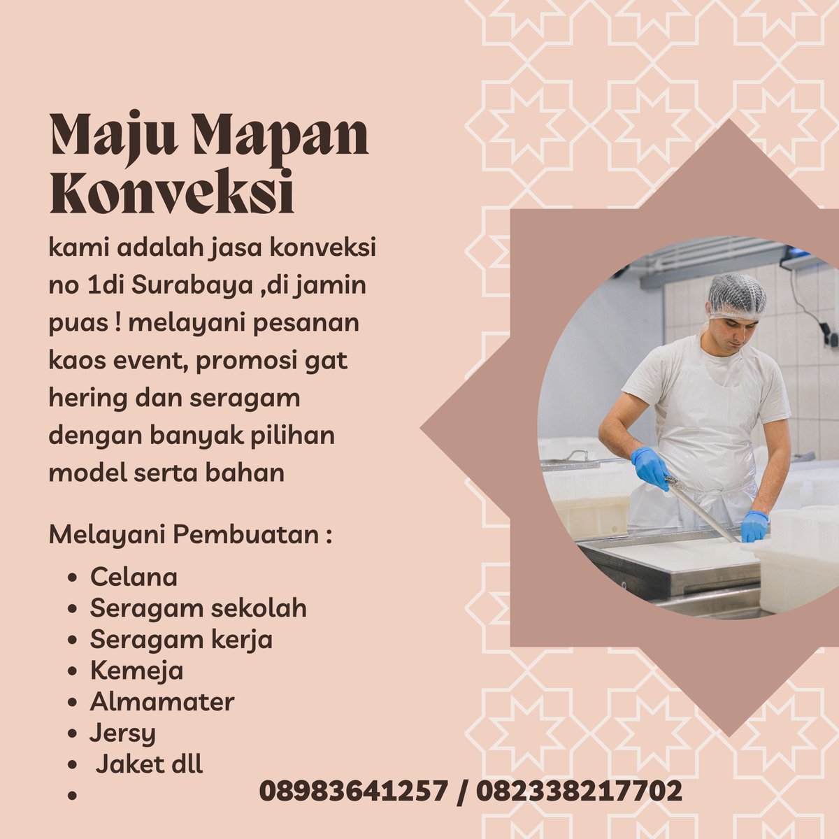 konveksikerja's tweet photo. Eksklusif! Jasa Konveksi Seragam Kerja di Kabupaten Grobogan HP/WA 0823-3821-7702
konveksi midi dress, konveksi maxi dress, konveksi bodycon dress, konveksi a-line dress, konveksi slip dress
#mididress #maxidress #bodycondress #alinedress #slipdress https://t.co/3qdwc5p4V5