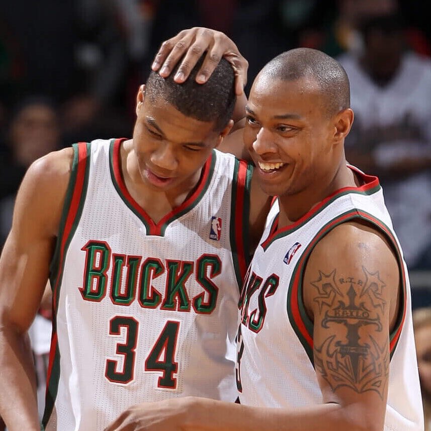LegionHoops's tweet photo. Caron Butler shared a story about protecting Giannis from a shooting incident:

“We was at a crazy little spot, Club 601. We all thought it was a gunshot. Everybody ducked, but I grabbed him just to protect him. He was special, and still is special to me, because he's like, part of my legacy. He was my young fella. So I gotta always make sure he's okay.”

(via @ThanalysisShow, h/t @HeatDiehards)