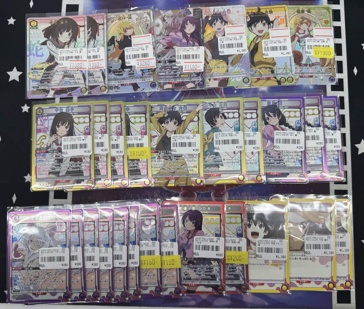 ユニオンアリーナ　化物語　パラレルセット ユニオンアリーナ 販売情報】 物語シリーズ パラレル・SR各種、入荷