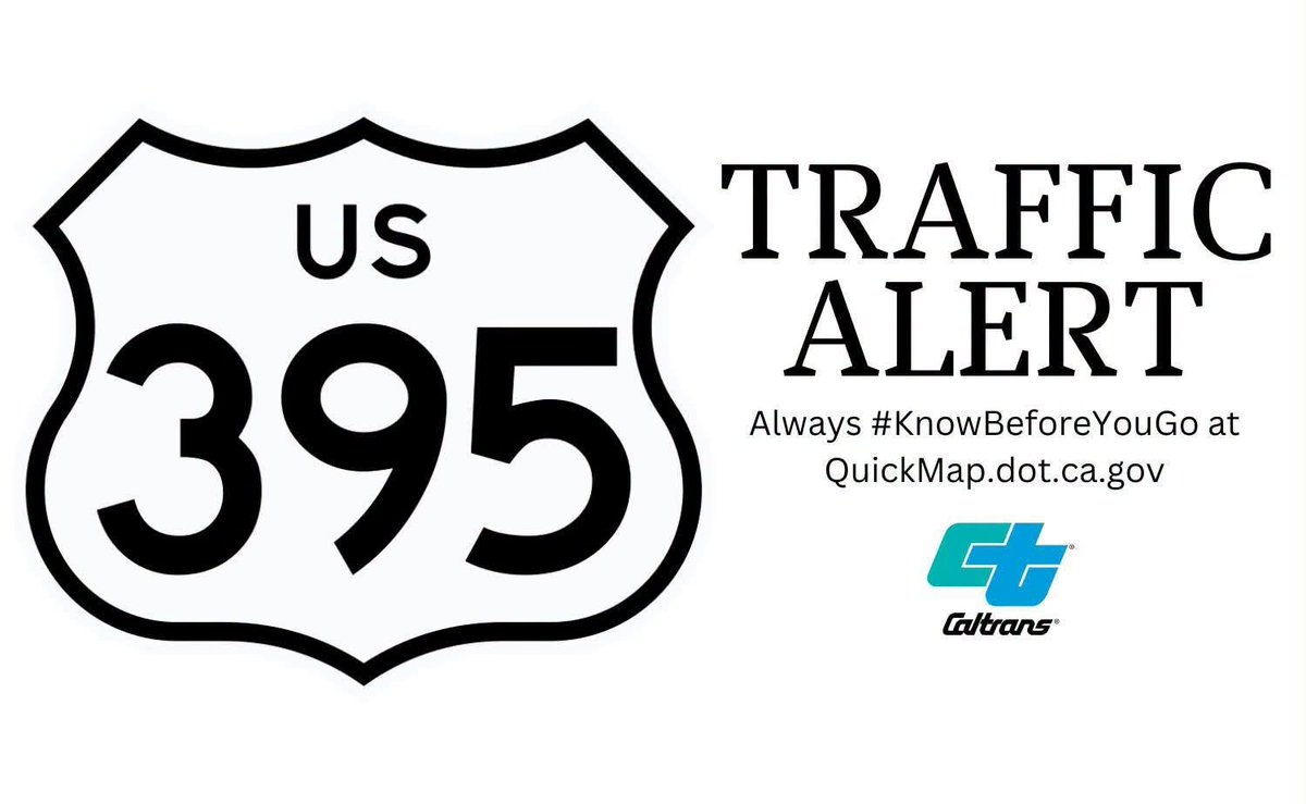 CaltransD2's tweet photo. UPDATE @ 6:45 p.m. on 7/19/2026: US 395 will remain closed through the night, and the closure limits have changed to just north of Smoke Creek Road to 7 miles north of Ravendale due to the Biscar Fire. Please check QuickMap for details and here for updates. https://t.co/lXlFz1SCU0