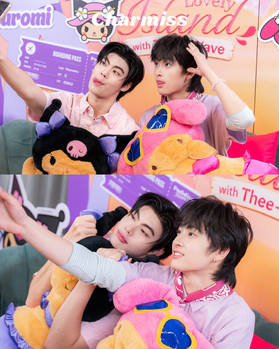 charmisscosme's tweet photo. ขอบคุณโบร๋ๆ ทั้งพี่ธีร์ @tthi_eks และน้องเวฟ @waavetnp ที่มาสนุกด้วยกันในไลฟ์นะคะ 🏝️💖

เต็มที่กันสุด ๆ ทั้งหล่อ ทั้งน่ารัก จนเกาะของชาร์มิสเต็มไปด้วยรอยยิ้มและเสียงหัวเราะ ✨

ถ้าติดเกาะแล้วสนุกขนาดนี้...
ไว้กลับมาเล่นสนุกกันที่เกาะของชาร์มิสด้วยกันอีกน้าาา 🦷🌊💕

#tthi_eks
#waavetnp
#Charmiss
#TheeWave
#LovelyIslandWithTheeWave
#ลิปห่วงยางชาร์มิส
#CharmissxTheeWave