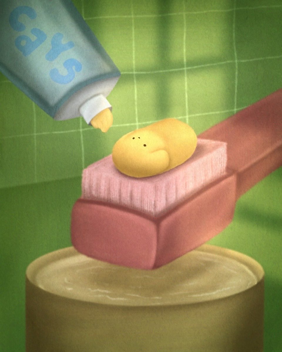 caysishere's tweet photo. A little bit of happy to start your week!! ☁️ Brushing your teeth with cays and refreshing your morning! 🧼🦷💪

#caysroom #mondaywithcays https://t.co/qxyfb1a1O9